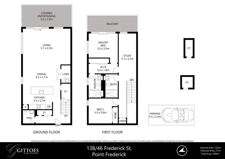 Floorplan of Homely unit listing, 13B/46 Frederick Street, Point Frederick NSW 2250