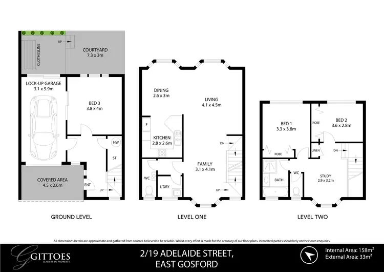 Floorplan of Homely townhouse listing, 2/19 Adelaide Street, East Gosford NSW 2250