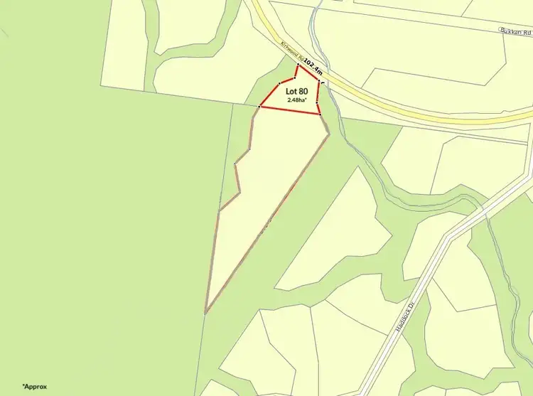 Floorplan of Homely land listing, Lot 80 Kirkwood Road, Kirkwood QLD 4680