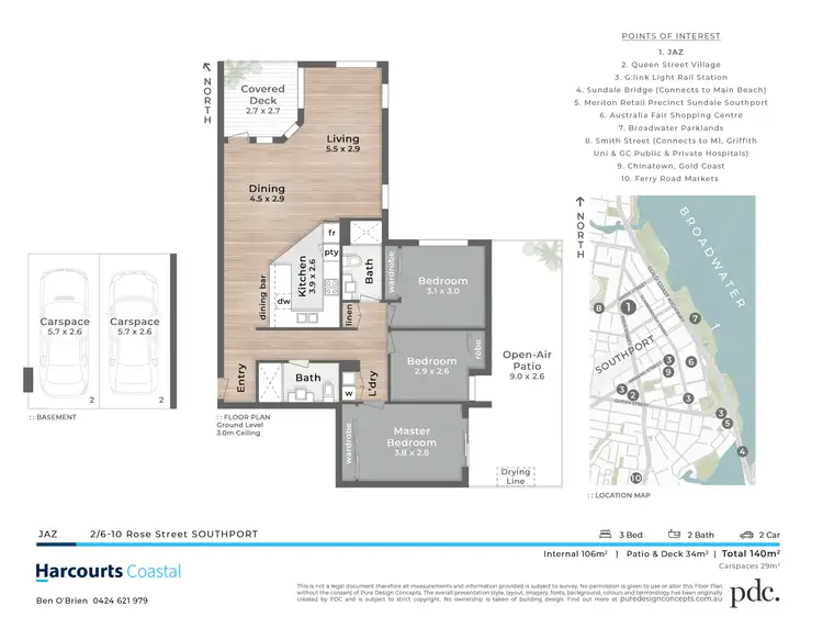 Floorplan of Homely unit listing, 2/6-10 Rose Street, Southport QLD 4215