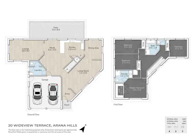 Floorplan of Homely house listing, 20 Wideview Terrace, Arana Hills QLD 4054