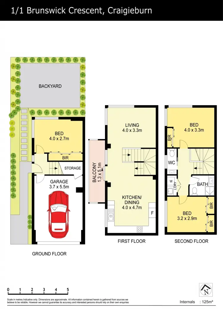 Floorplan of Homely house listing, 1/1 Brunswick Crescent, Craigieburn VIC 3064