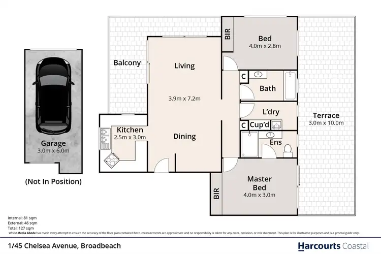 Floorplan of Homely unit listing, 1/45 Chelsea Avenue, Broadbeach QLD 4218