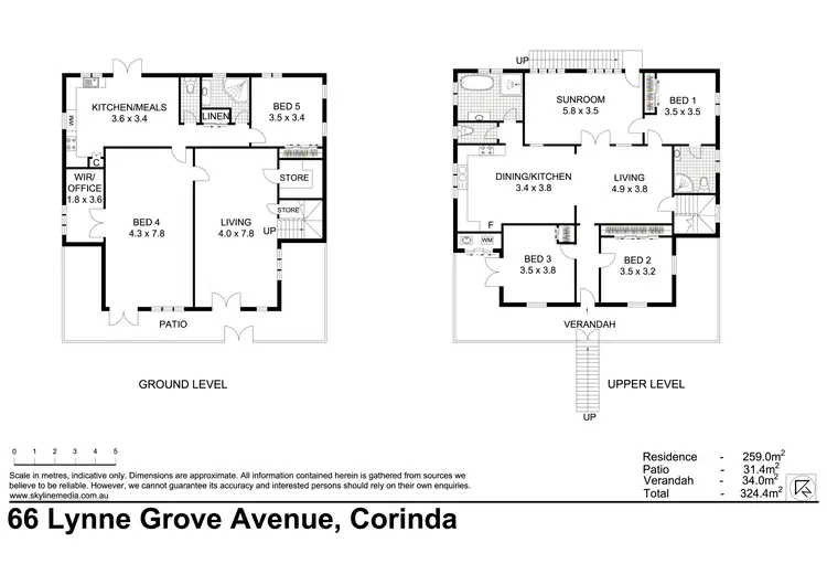 Floorplan of Homely house listing, 66 Lynne Grove Avenue, Corinda QLD 4075