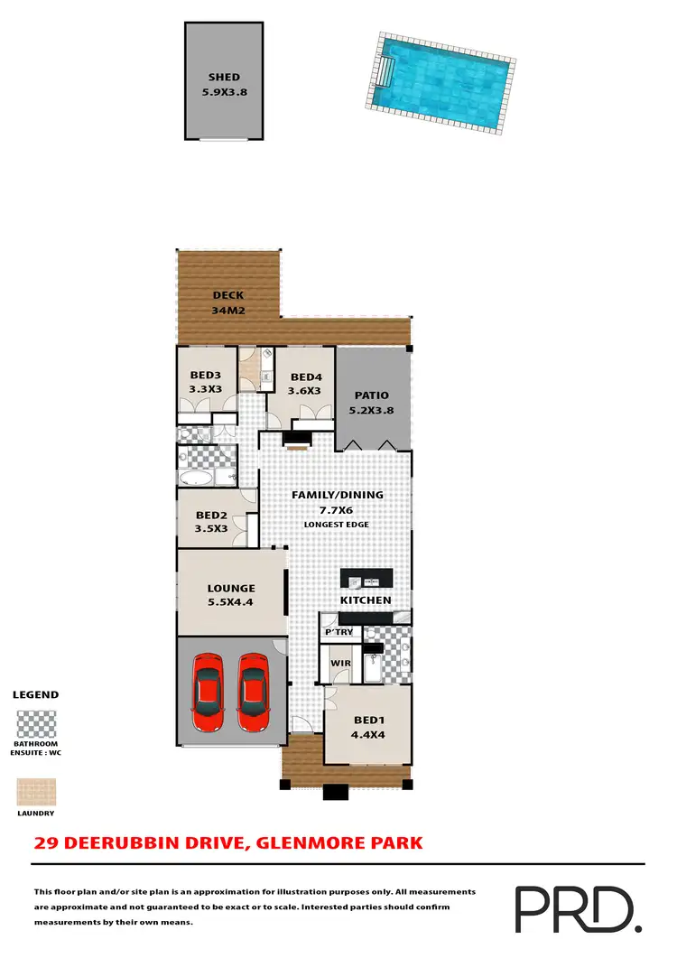 Floorplan of Homely house listing, 29 Deerubbin Drive, Glenmore Park NSW 2745