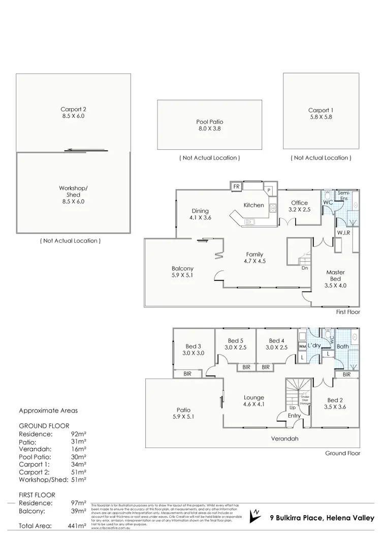 Floorplan of Homely house listing, 9 Bulkirra Place, Helena Valley WA 6056