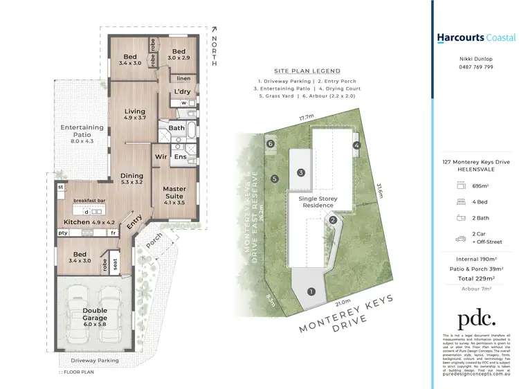 Floorplan of Homely house listing, 127 Monterey Keys Drive, Helensvale QLD 4212