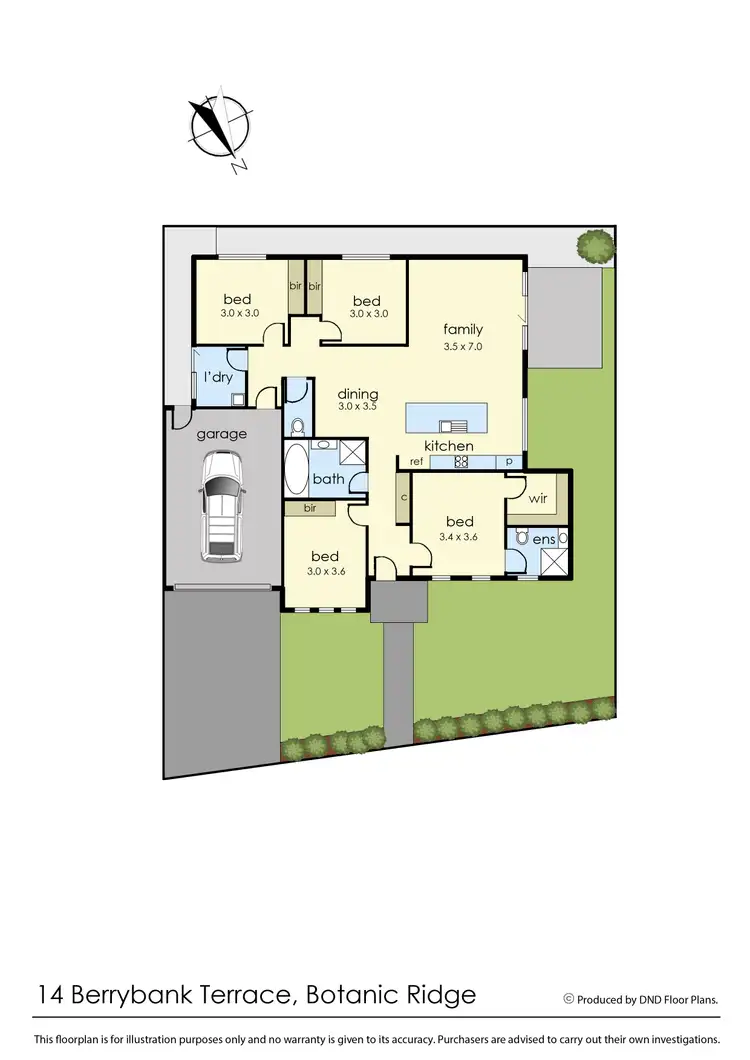 Floorplan of Homely house listing, 14 Berrybank Terrace, Botanic Ridge VIC 3977