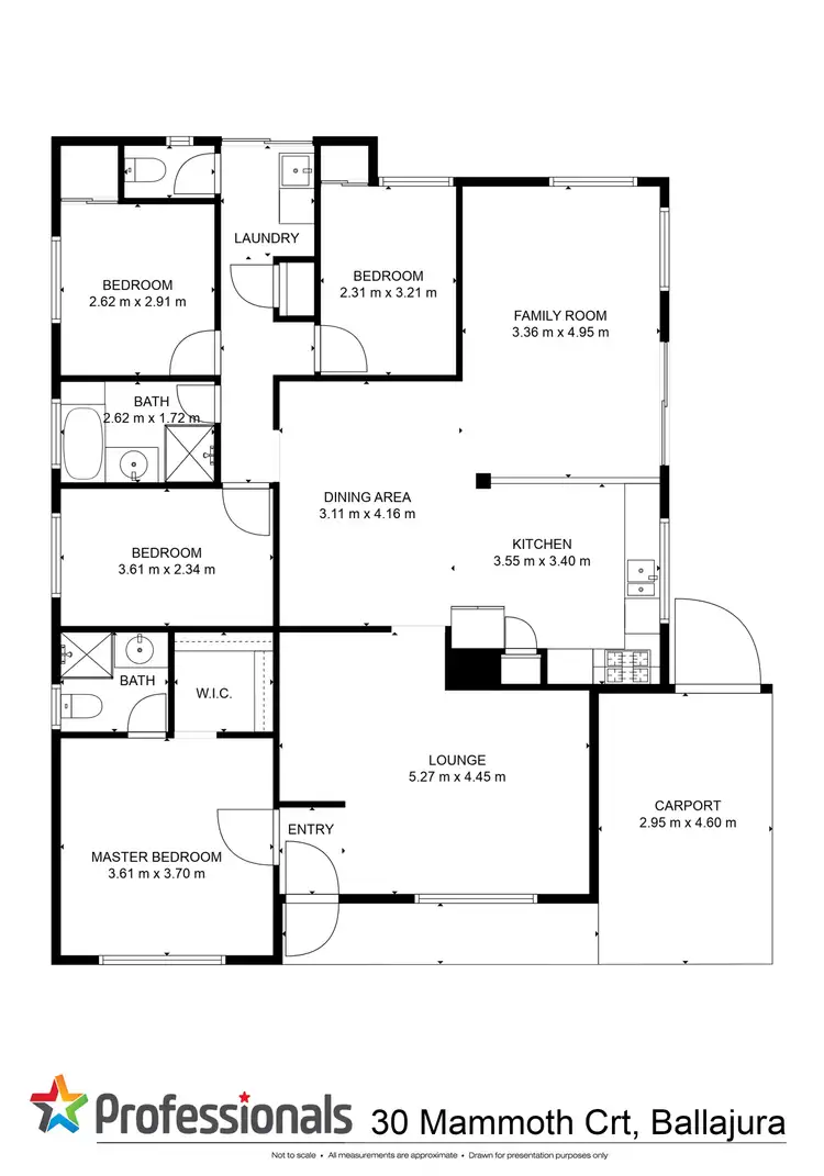 Floorplan of Homely house listing, 30 Mammoth Court, Ballajura WA 6066