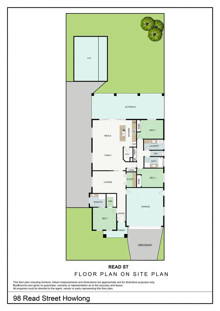 Floorplan of Homely house listing, 98 Read Street, Howlong NSW 2643