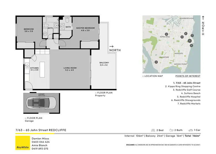 Floorplan of Homely unit listing, 7/63-65 John Street, Redcliffe QLD 4020