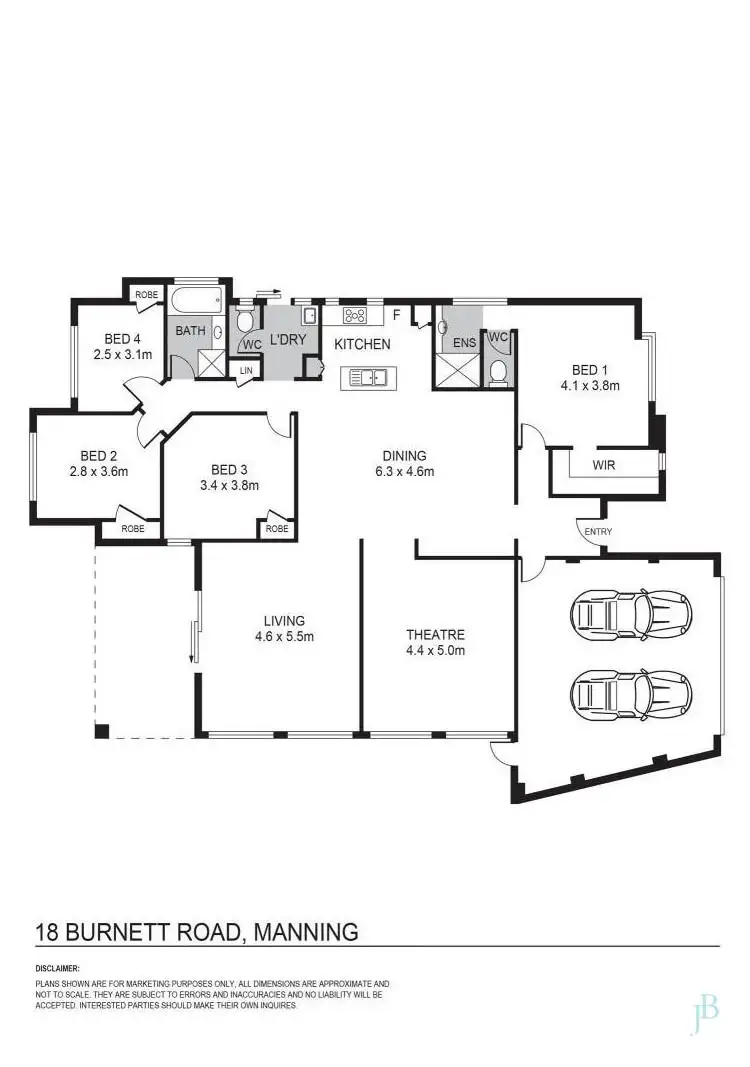 Floorplan of Homely house listing, 18 Burnett Road, Manning WA 6152