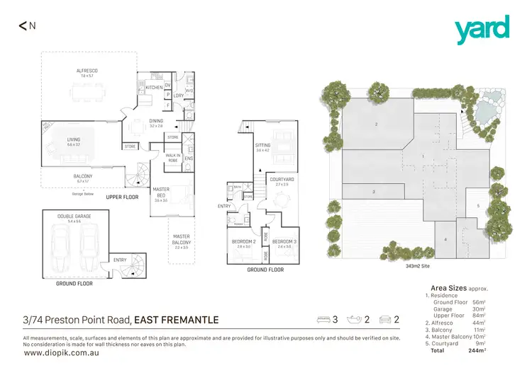 Floorplan of Homely house listing, 3/74 Preston Point Road, East Fremantle WA 6158
