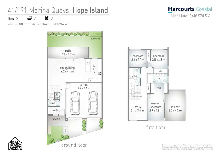 Floorplan of Homely villa listing, 41/191 Marina Quays Boulevard, Hope Island QLD 4212