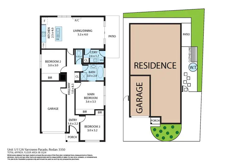 Floorplan of Homely house listing, 1/112A Yarrowee Parade, Redan VIC 3350