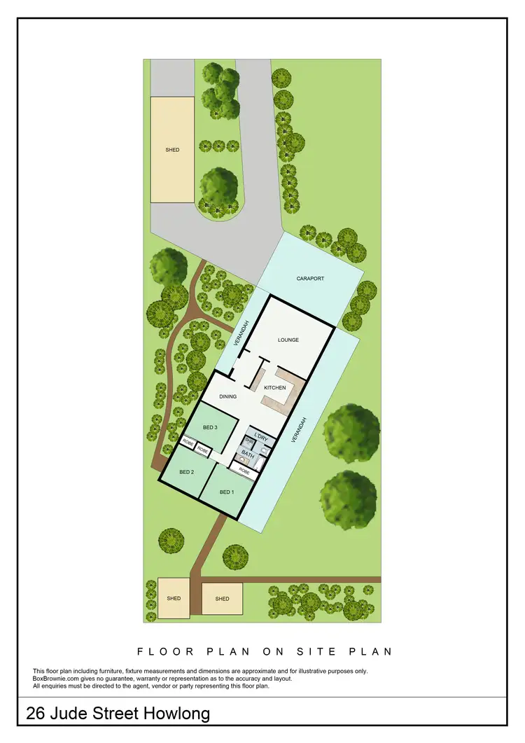 Floorplan of Homely house listing, 26 Jude Street, Howlong NSW 2643
