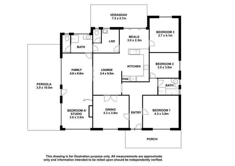 Floorplan of Homely house listing, 21 Farquhar Street, Bordertown SA 5268