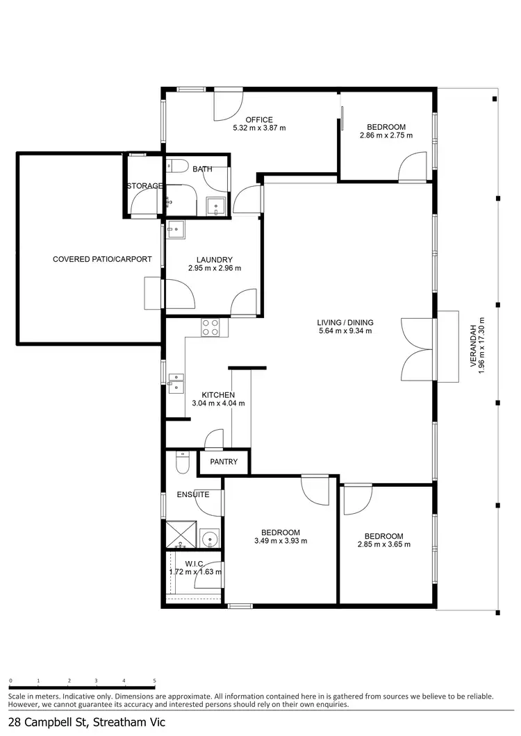 Floorplan of Homely house listing, 28 Campbell Street, Streatham VIC 3351