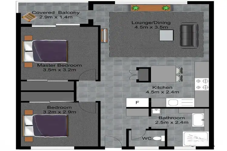 Floorplan of Homely unit listing, 5/26 Aubrey Street, Surfers Paradise QLD 4217