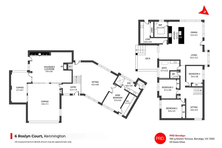 Floorplan of Homely house listing, 6 Roslyn Court, Kennington VIC 3550