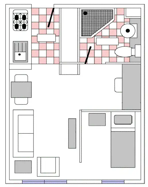 Floorplan of Homely apartment listing, 2611/570 Lygon Street, Carlton VIC 3053