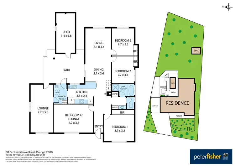 Floorplan of Homely house listing, 68 Orchard Grove Road, Orange NSW 2800