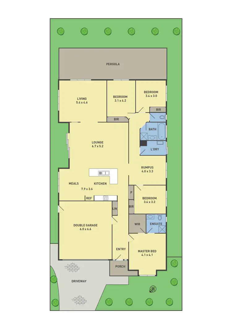Floorplan of Homely house listing, 5 Brixton Place, Craigieburn VIC 3064