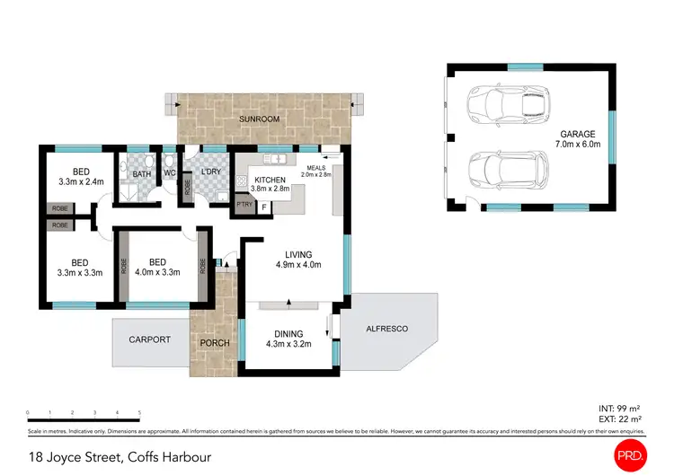 Floorplan of Homely house listing, 18 Joyce Street, Coffs Harbour NSW 2450