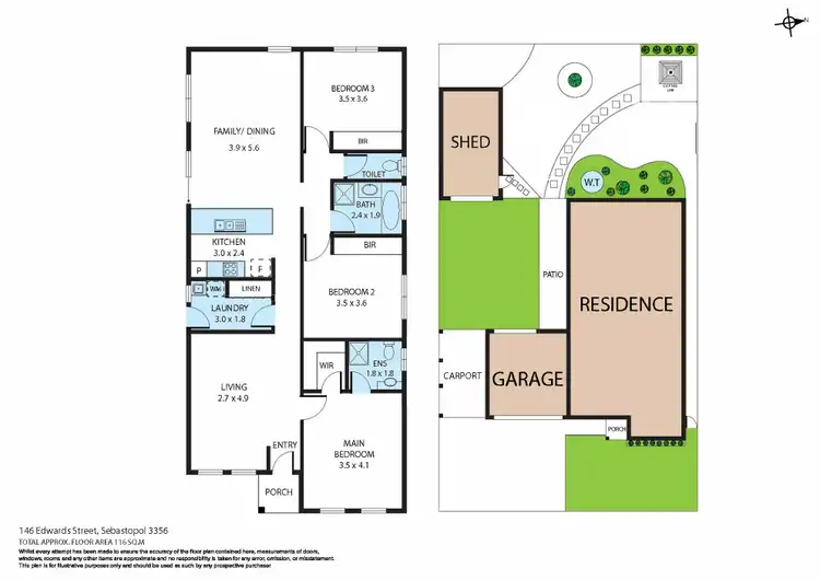Floorplan of Homely house listing, 146 Edwards Street, Sebastopol VIC 3356