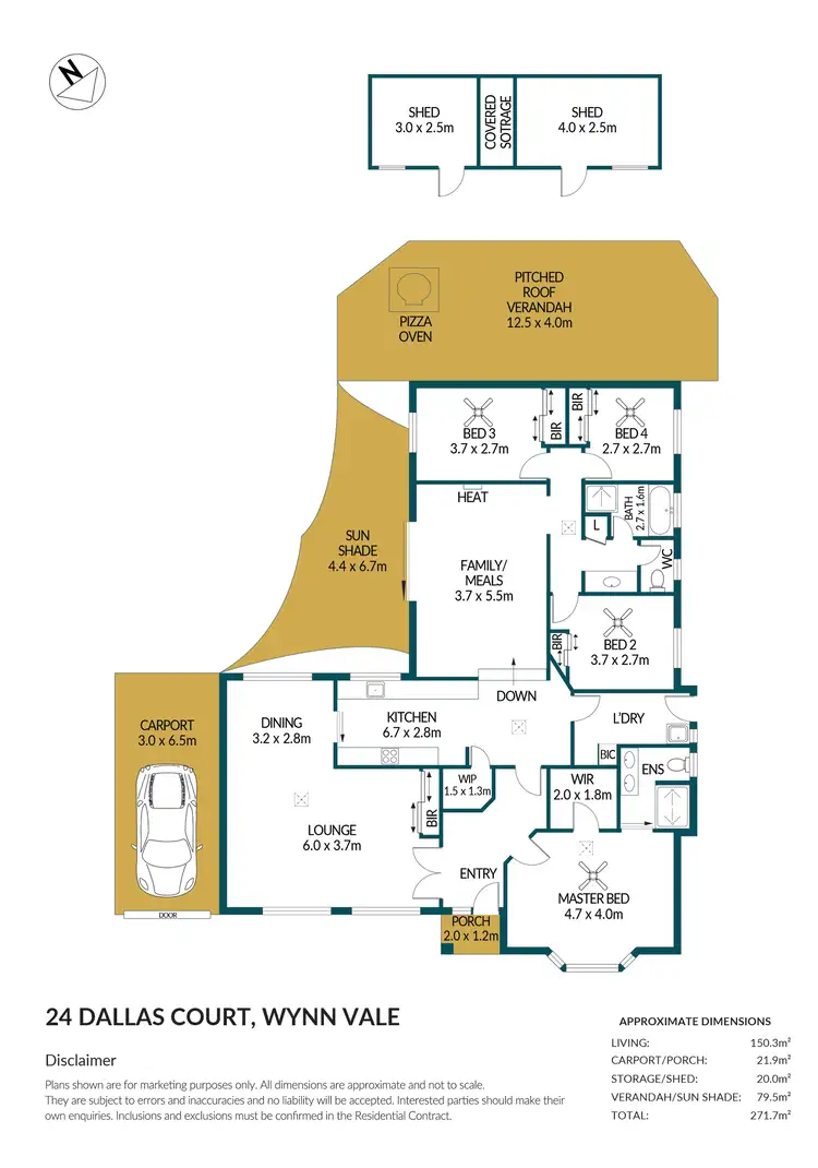 Floorplan of Homely house listing, 24 Dallas Court, Wynn Vale SA 5127