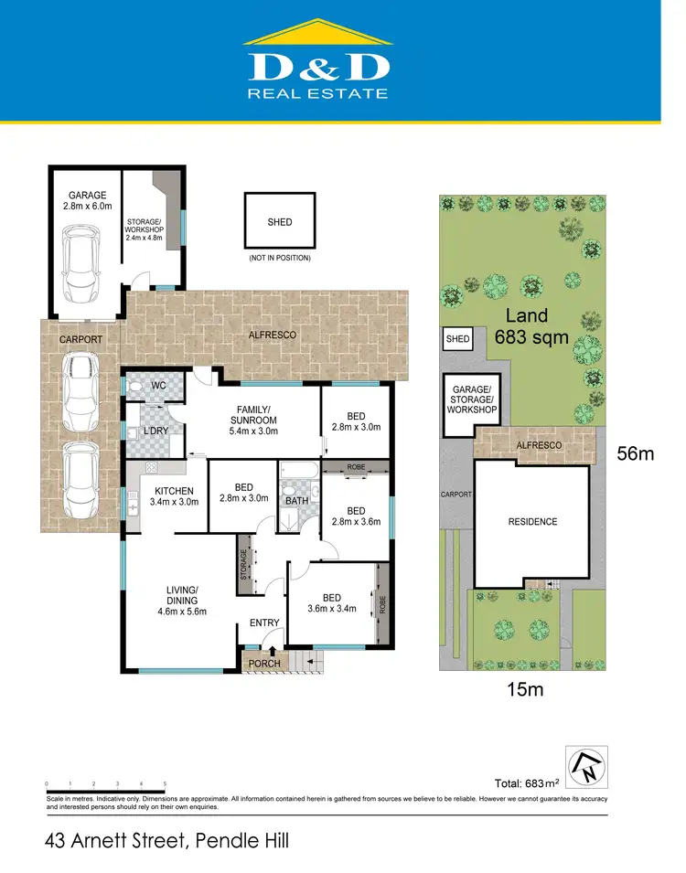 Floorplan of Homely house listing, 43 Arnett Street, Pendle Hill NSW 2145