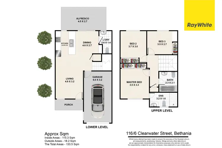 Floorplan of Homely townhouse listing, 116/6-44 Clearwater Street, Bethania QLD 4205