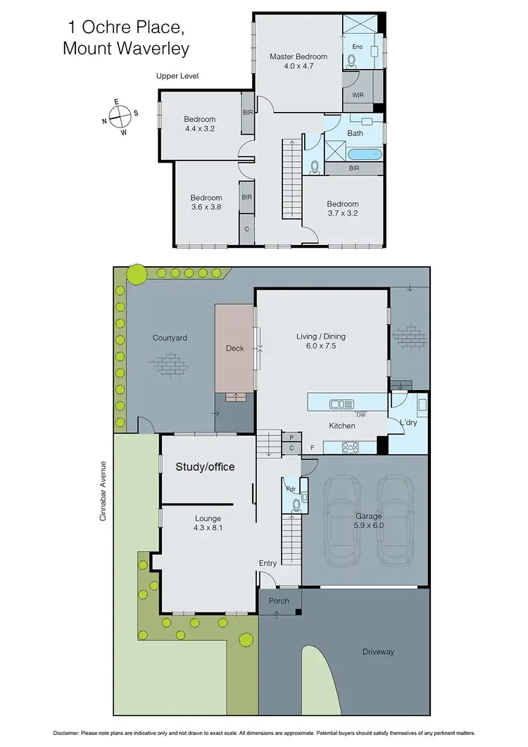 Floorplan of Homely house listing, 1 Ochre Place, Mount Waverley VIC 3149
