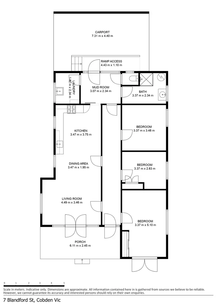 Floorplan of Homely house listing, 7 Blandford Street, Cobden VIC 3266