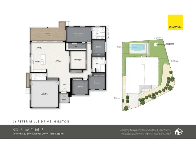 Floorplan of Homely house listing, 71 Peter Mills Drive, Gilston QLD 4211