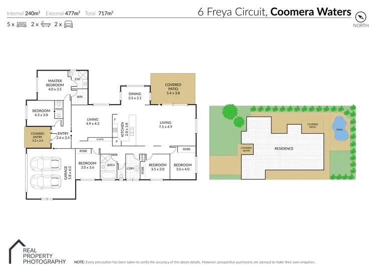 Floorplan of Homely house listing, 6 Freya Circuit, Coomera Waters QLD 4209