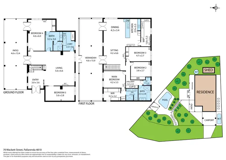 Floorplan of Homely house listing, 70 Wackett Street, Pallarenda QLD 4810
