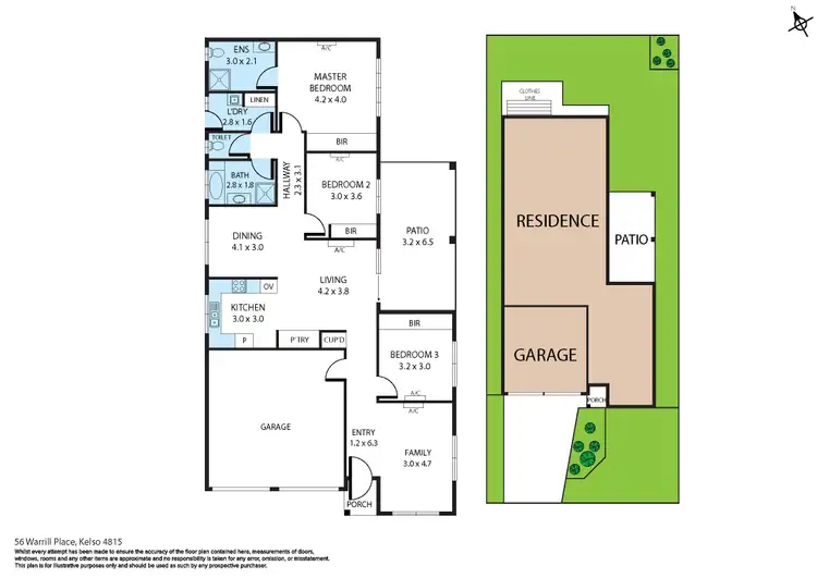 Floorplan of Homely house listing, 56 Warrill Place, Kelso QLD 4815