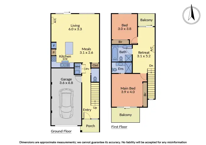 Floorplan of Homely townhouse listing, 3/7 Mossfield Avenue, Ferntree Gully VIC 3156