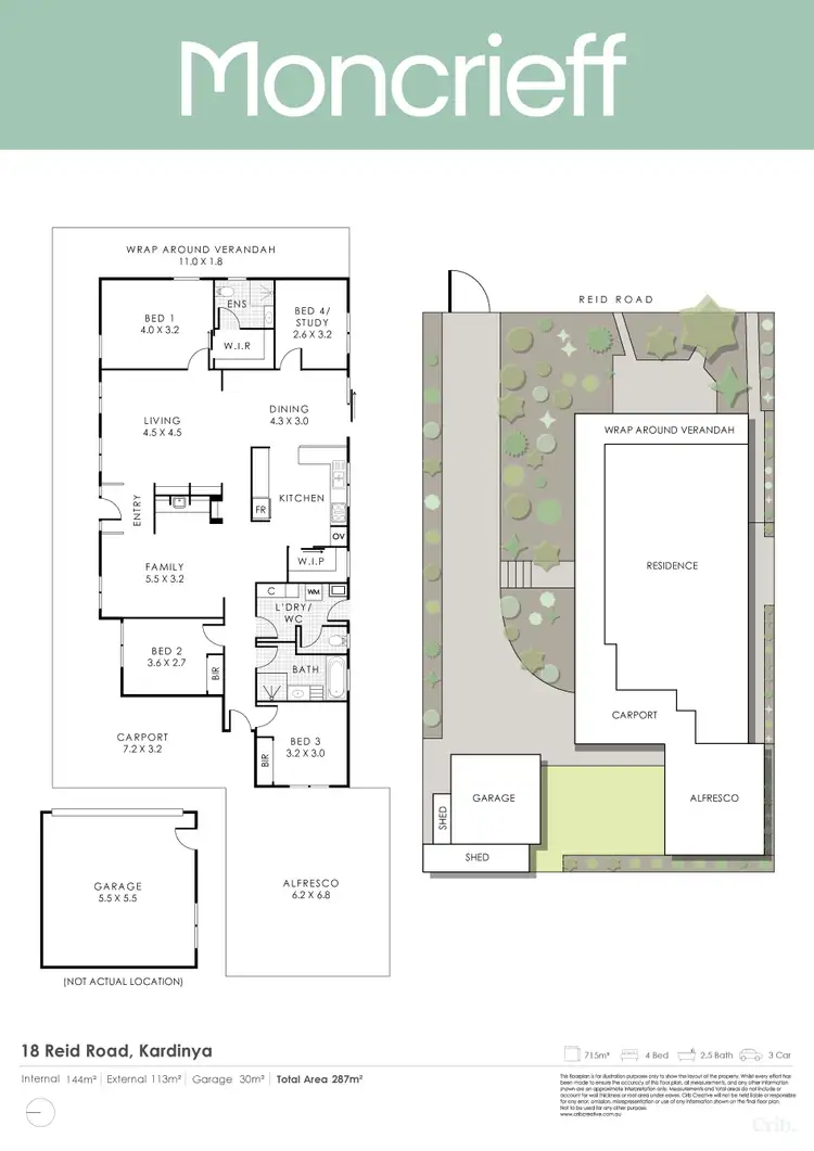 Floorplan of Homely house listing, 18 Reid Street, Kardinya WA 6163