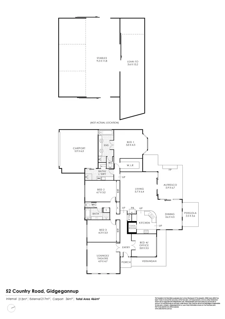 Floorplan of Homely house listing, 52 Country Road, Gidgegannup WA 6083