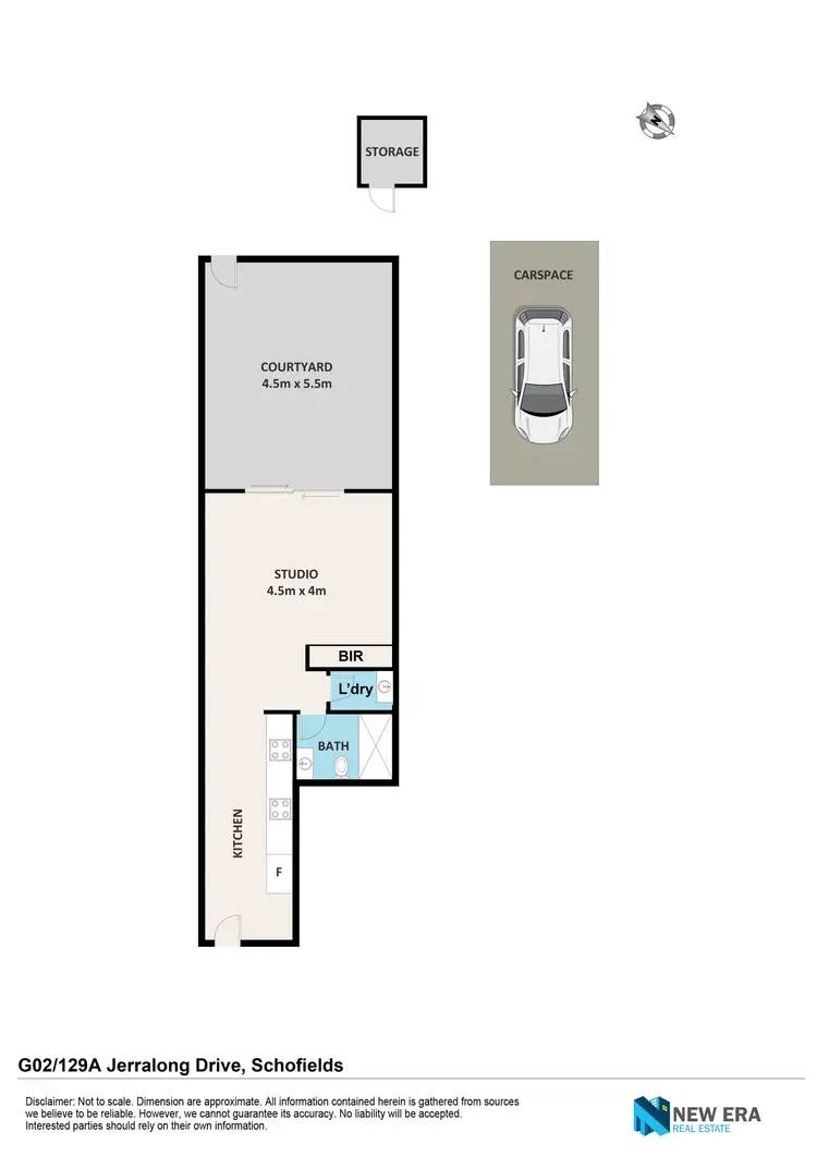 Floorplan of Homely studio listing, LG02/129A JERRALONG DRIVE, Schofields NSW 2762