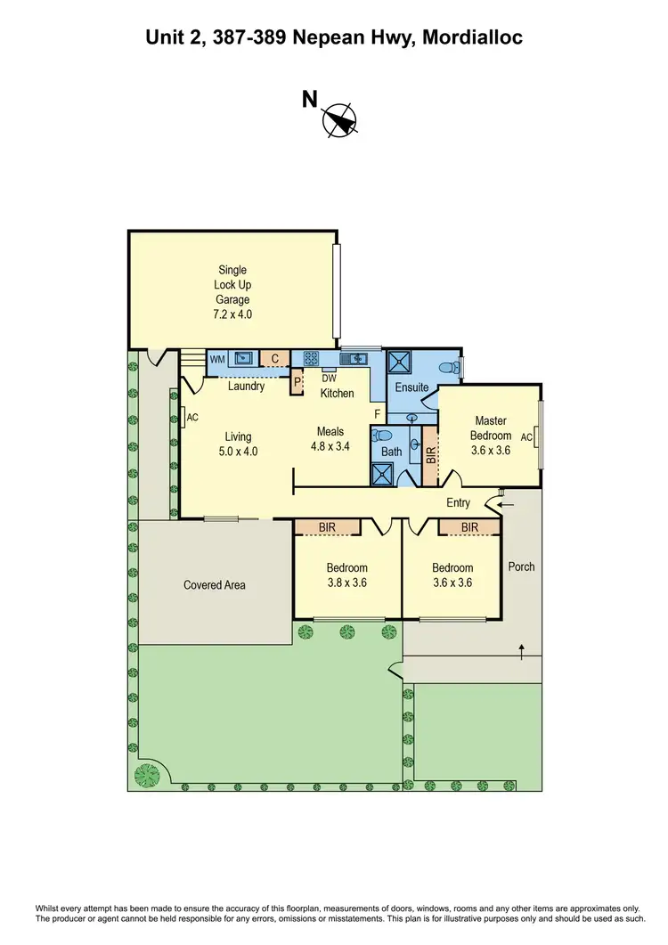 Floorplan of Homely unit listing, 2/387-389 Nepean Highway, Mordialloc VIC 3195
