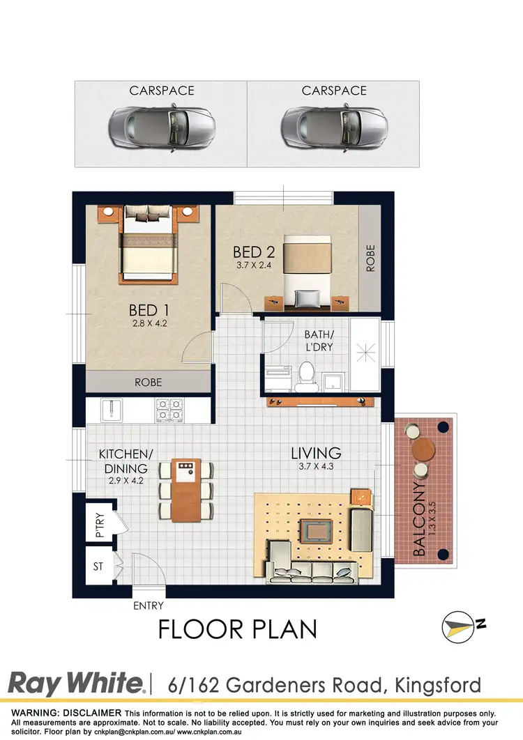 Floorplan of Homely apartment listing, 6/162-164 Gardeners Road, Kingsford NSW 2032