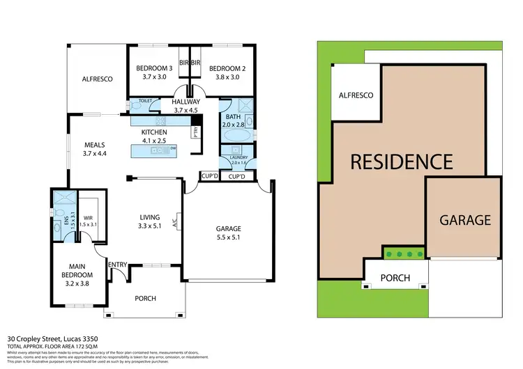 Floorplan of Homely house listing, 30 Cropley Street, Lucas VIC 3350