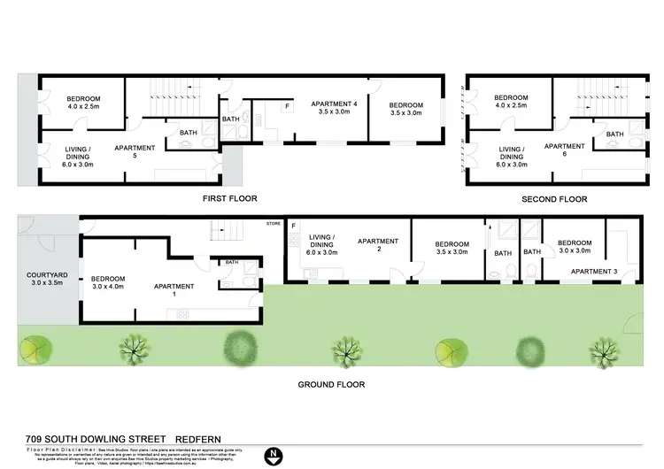 Floorplan of Homely house listing, 709 South Dowling Street, Redfern NSW 2016