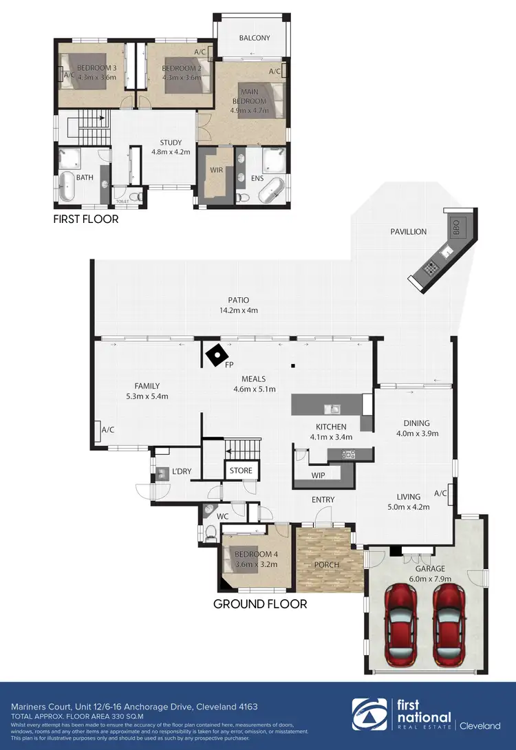 Floorplan of Homely house listing, 12/6-16 Anchorage Drive, Raby Bay QLD 4163