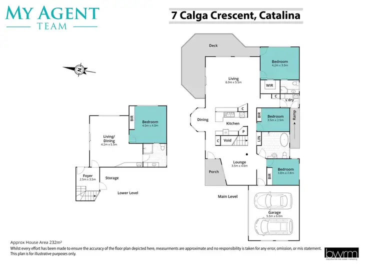 Floorplan of Homely house listing, 7 Calga Crescent, Catalina NSW 2536