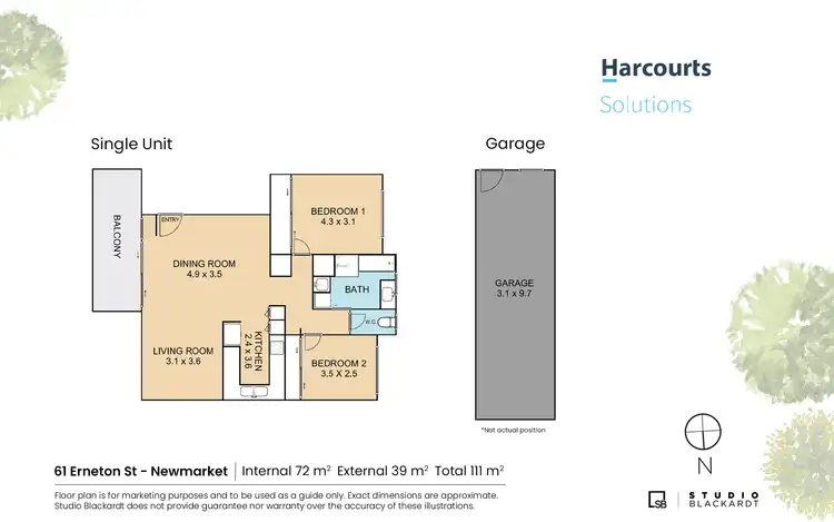 Floorplan of Homely apartment listing, 6/61 Erneton Street, Newmarket QLD 4051