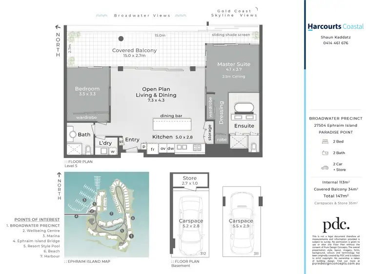 Floorplan of Homely apartment listing, 27504 Ephraim Island, Paradise Point QLD 4216